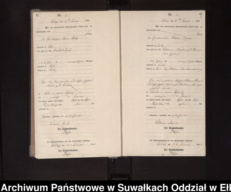 image.from.unit.number "Sterbe-Neben-Register des Königlichen Preussischen Standes-Amtes Orlen Kreis Loetzen"
