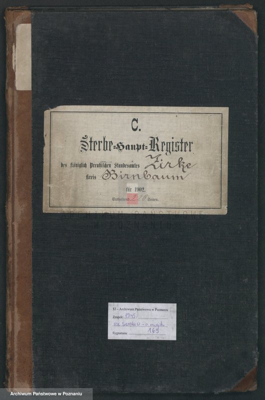 Obraz 2 z jednostki "Sterbe-Haupt-Register"