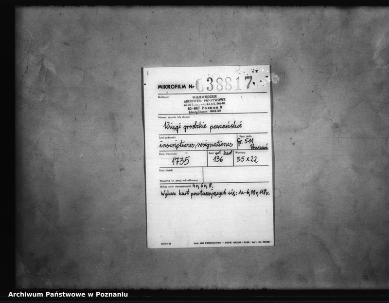 Obraz 2 z jednostki "Inscriptiones, resignationes [protocollon]"