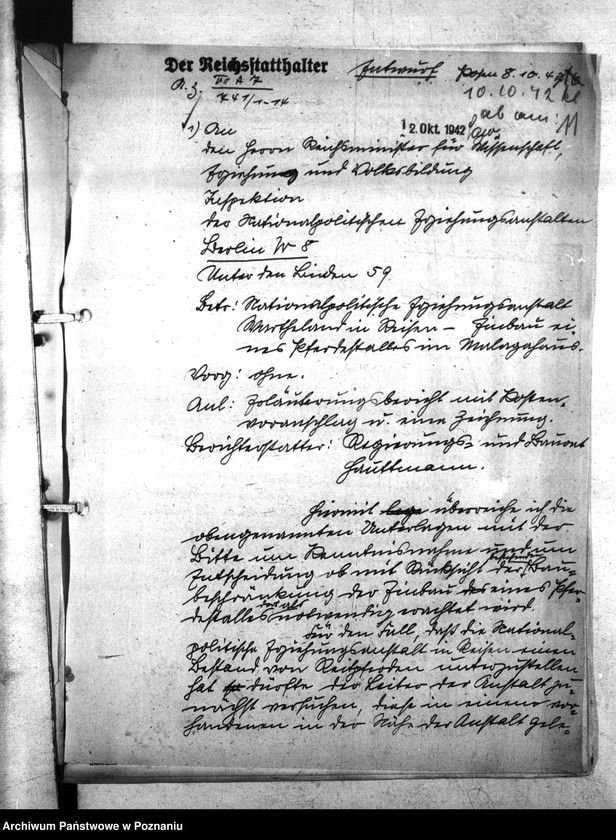 Obraz 15 z jednostki "Nationalpolitische Erziehunsanstalt in Wollstein und Reisen"