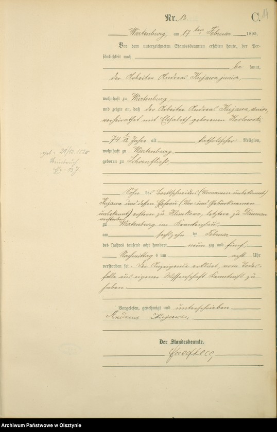 image.from.unit.number "Sterbe-Haupt-Register Nr 1 - 129"