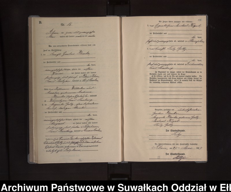image.from.unit.number "Heiraths-Neben-Register des Königlichen Preussischen Standes-Amtes Orlen Kreis Loetzen"