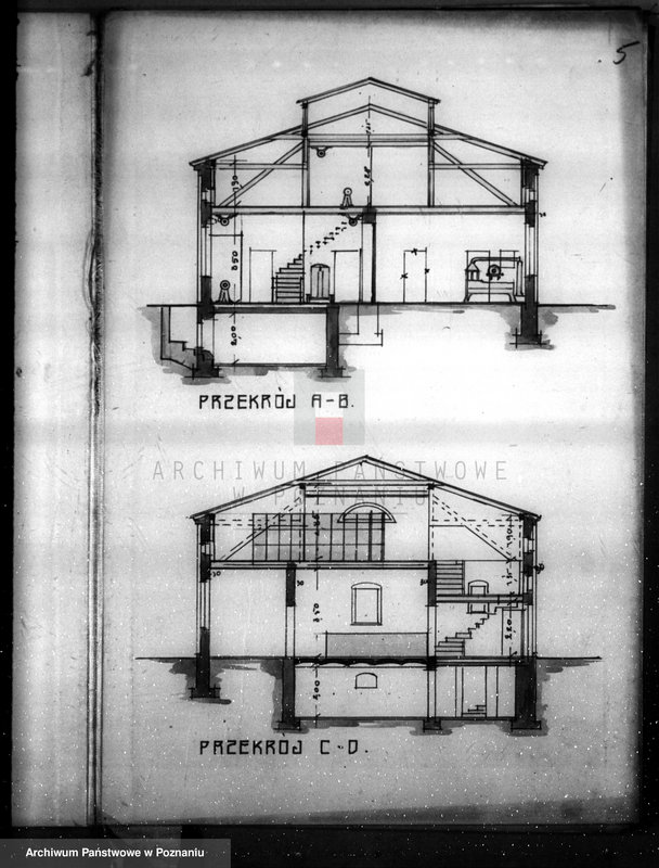 Obraz 9 z jednostki "Rysunek na urządzenie fabryki wyrobów metalowych w budynku fabrycznym zakładów przemysłowych "Prasometal" przy ul. Focha nr 88"