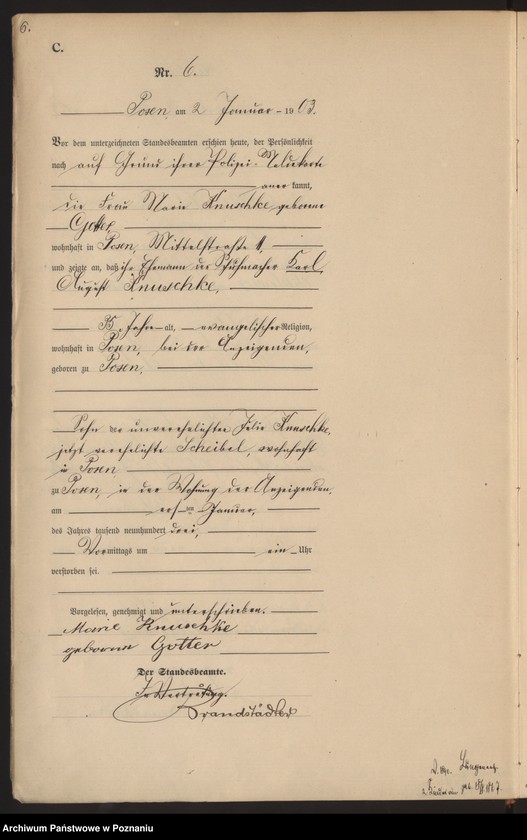 Obraz 9 z jednostki "Księga zgonów tom I"