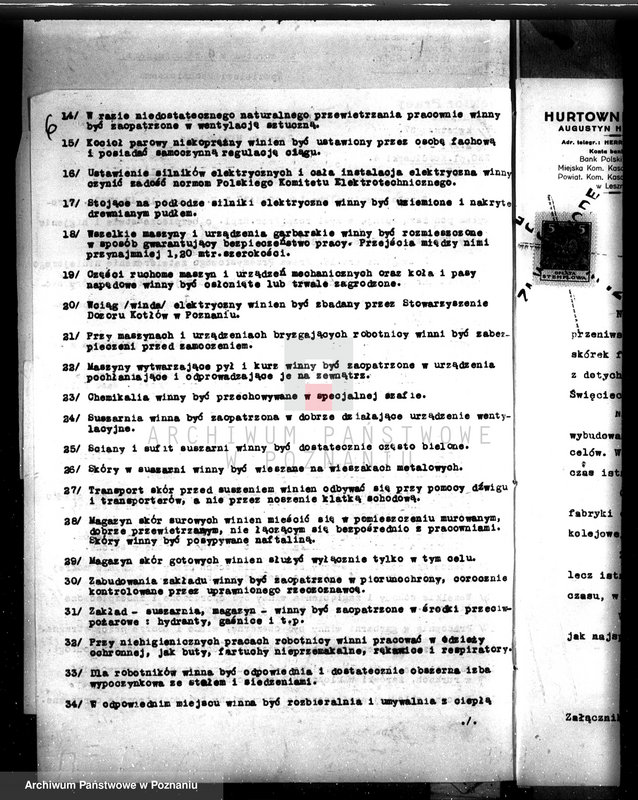 Obraz 9 z jednostki "Zatwierdzenie zakładu przemysłowego firmy Hermann August i Syn w Lesznie /Garbarnia skór/"