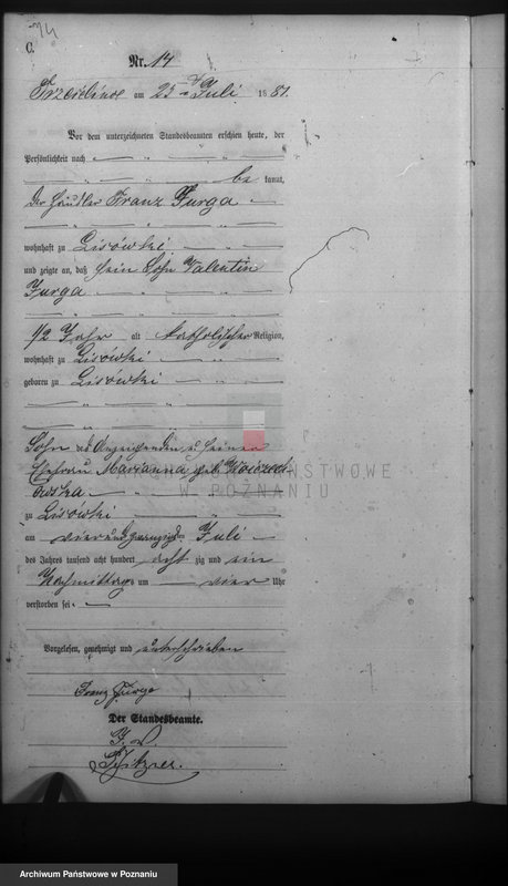 Obraz 16 z jednostki "Księga zgonów"