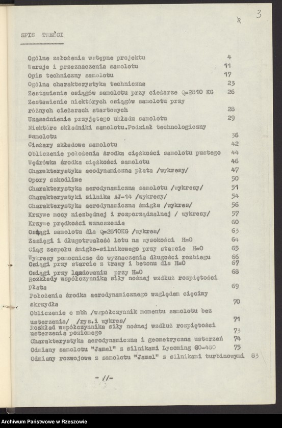 image.from.unit.number "Ogólny projekt ,wstępny "JAMEL" - lekki samolot wielozadaniowy ."