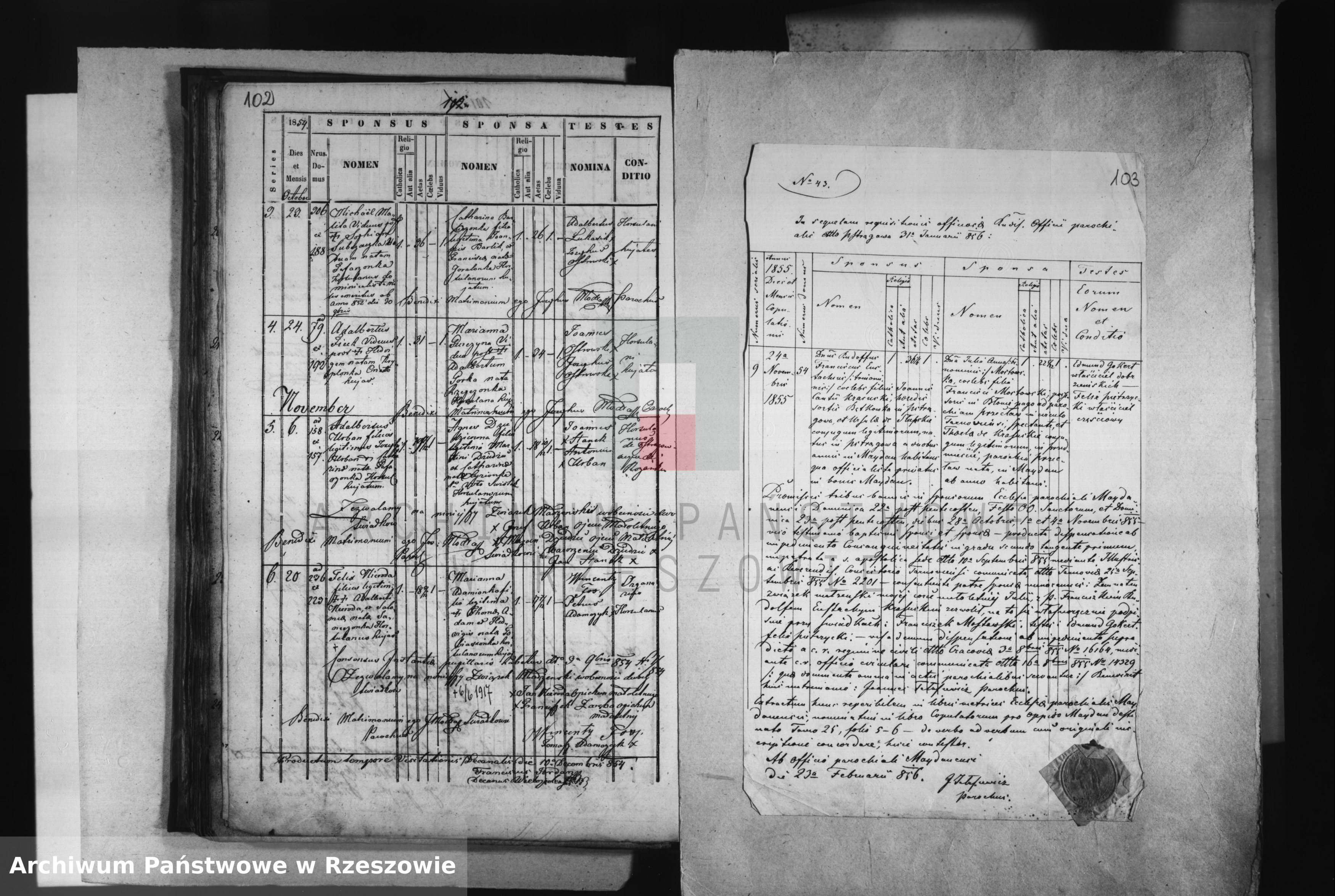 Skan z jednostki: Księga małżeństw - Pstrągowa