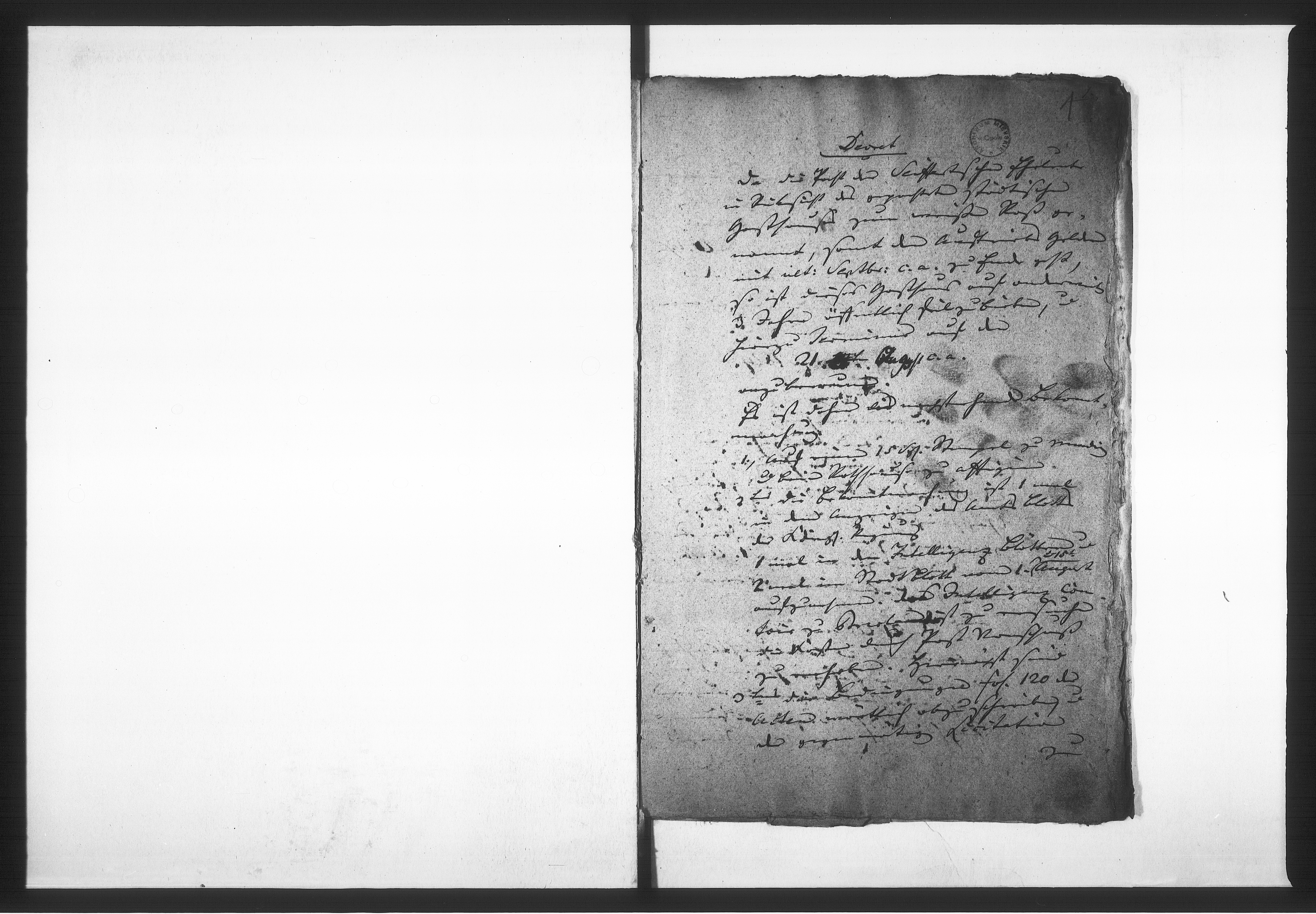 Obraz 5 z jednostki "Acta betreffend die Verpachtung des städtischen Gasthauses zum weissen Ross und der Viehmarkt Auftriebs-Gelder. Vol. II de anno 1829 bis 1852"