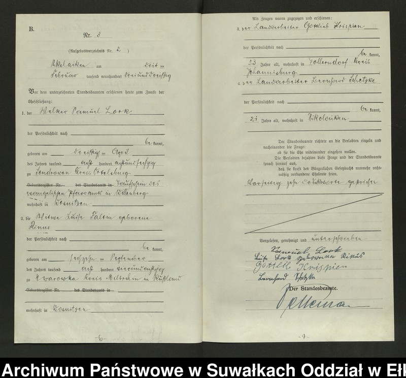image.from.unit.number "Heirats=Haupt=Register des Königlichen Preussischen Standes-Amtes Nikolaiken Kreis Sensburg"