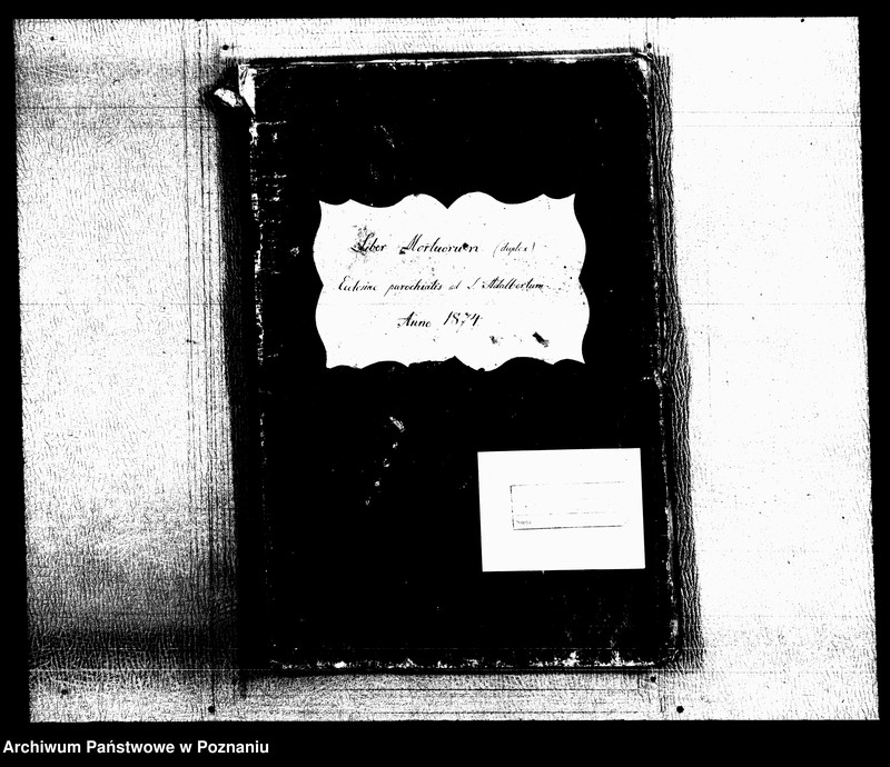 Obraz 1 z jednostki "Księga zgonów"