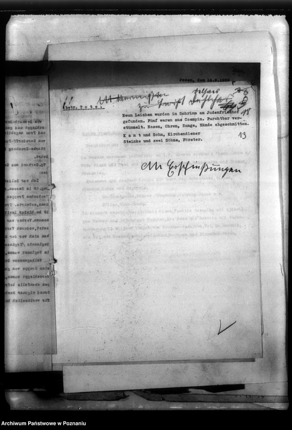 Obraz 16 z jednostki "Berichte über Verhaftungen, Misshandlungen usw."