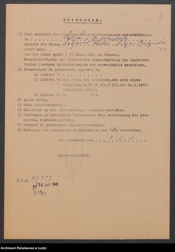 Obraz 9 z jednostki "Leopold Rőhr- drobna sprzedaż węgla, drzewa, smoły i wapna"