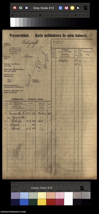 image.from.unit.number "[Spis ludności Łodzi] Ratajczyk-Ratke"