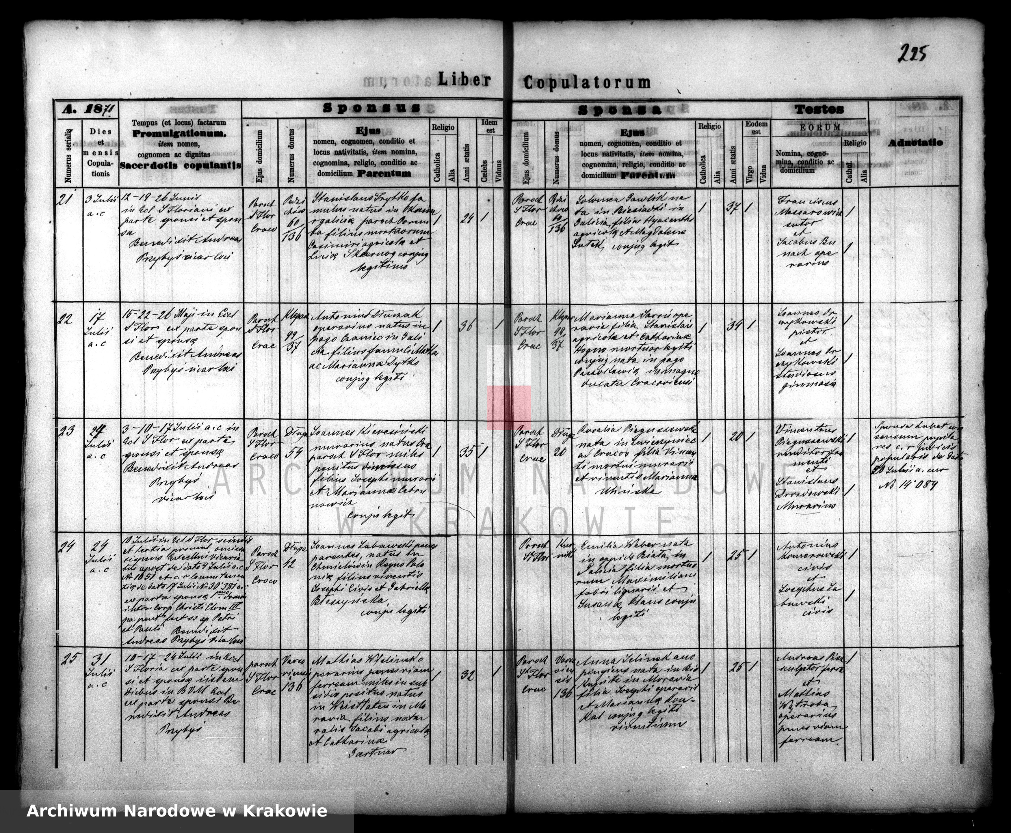 Skan z jednostki: [Księga małżeństw z lat 1853-1872]