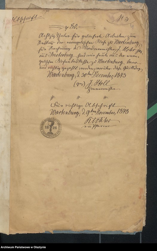 image.from.unit.number "Beläge zur Rechnung über die evangelischen Kirche zu Wartenburg"