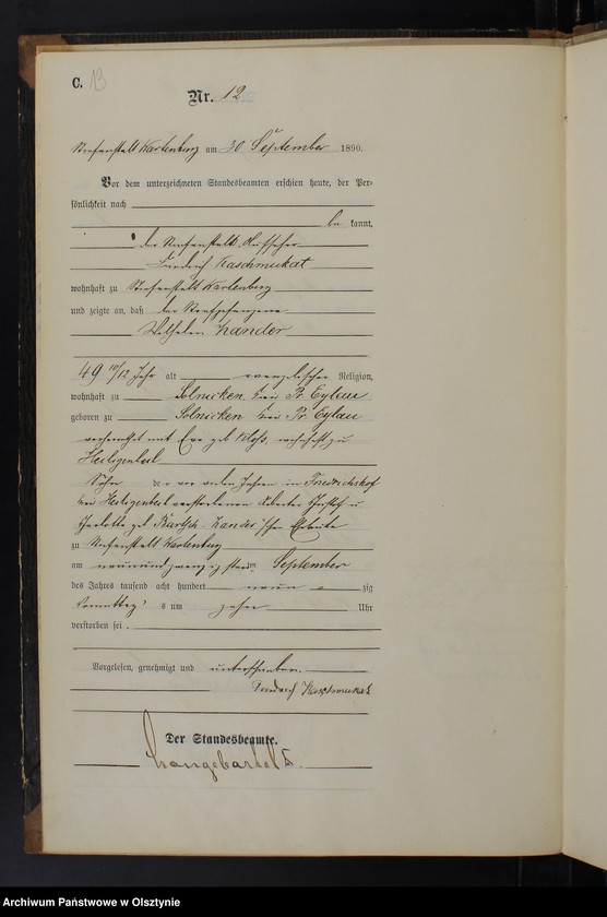 image.from.unit.number "Sterbe-Haupt-Register Nr 1 - 16"