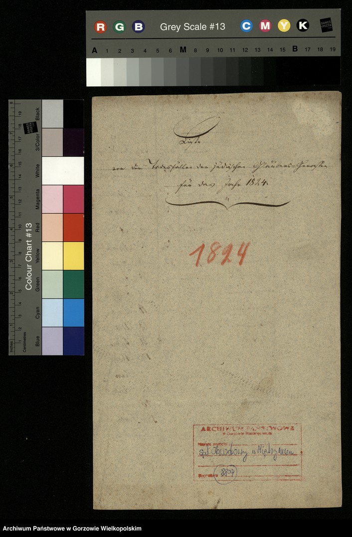 image.from.unit.number "Liste von der Todesfälle der jüdischen Glaubensgenossen für das Jahr 1824. Stadt Meseritz"