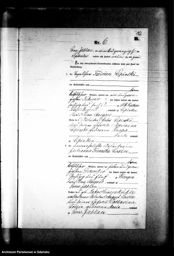 image.from.unit.number "Księga małżeństw"