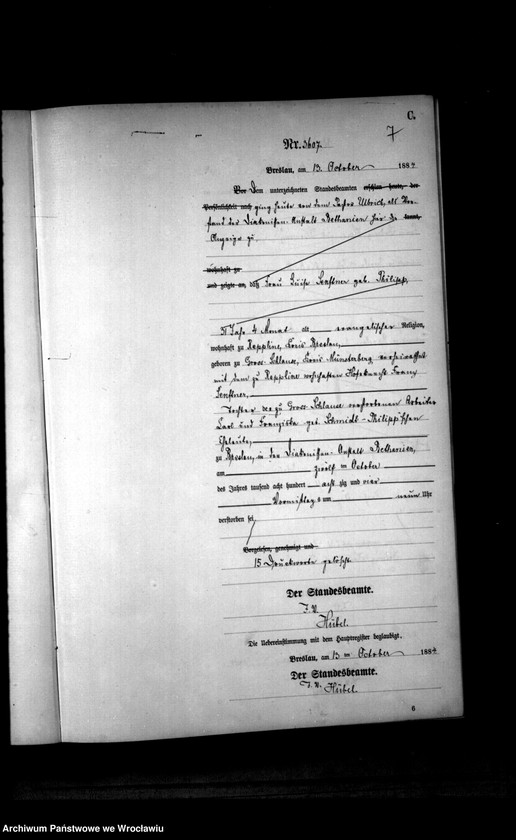 image.from.unit.number "Sterbe-Haupt-Register Breslau II 1884 Band 10"