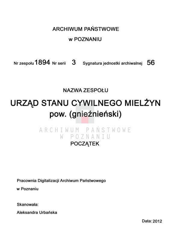 Obraz 3 z jednostki "Księga małżeństw."