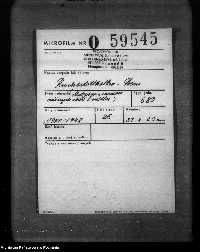 Obraz 2 z jednostki "Statystyka zapasów różnych zbóż i roślin"