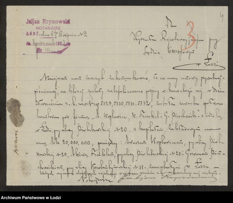 Obraz 6 z jednostki "A.Kaplowicz, K.Frenkel, G.Pinchasik- kupno i sprzedaż towarów manufakturowych"