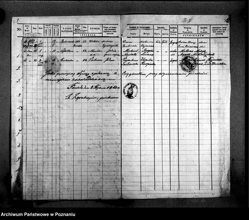 Obraz 12 z jednostki "Duplikat baptisatorum"
