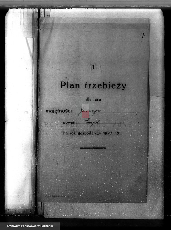 Obraz 11 z jednostki "Plan urządzania gospodarstwa leśnego dla lasu majętności Jezierzyce powiat kościański 1927-1938"