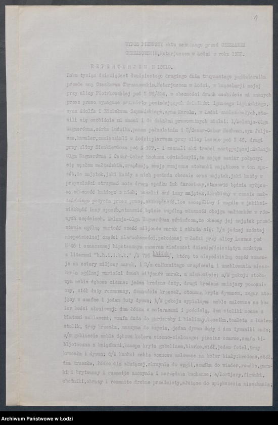 Obraz 3 z jednostki "Cezar Oskar Hachman – wyrób chustek i podszewki"