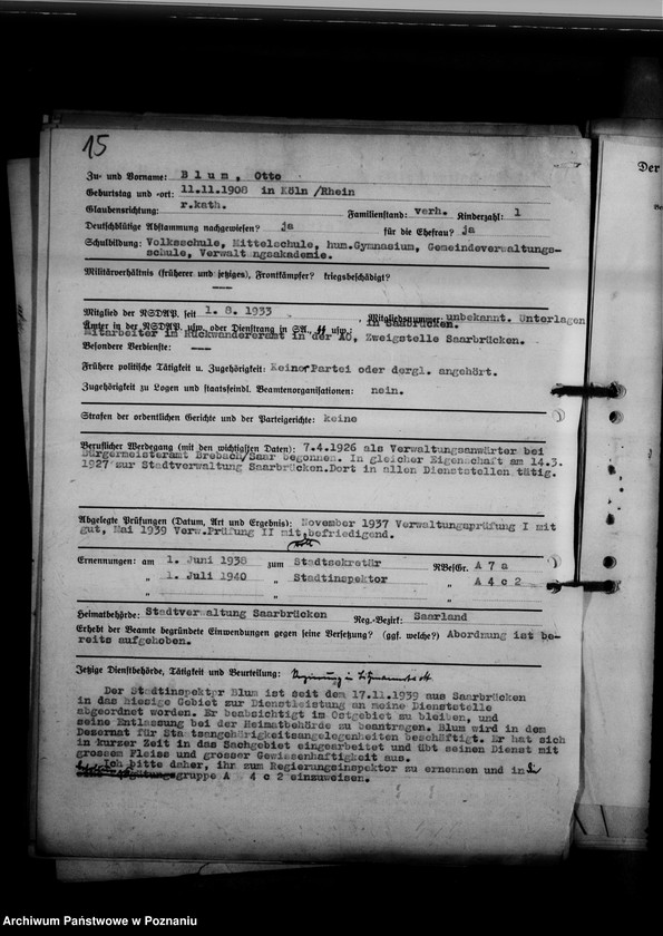 Obraz 20 z jednostki "Abordnung von Beamten"