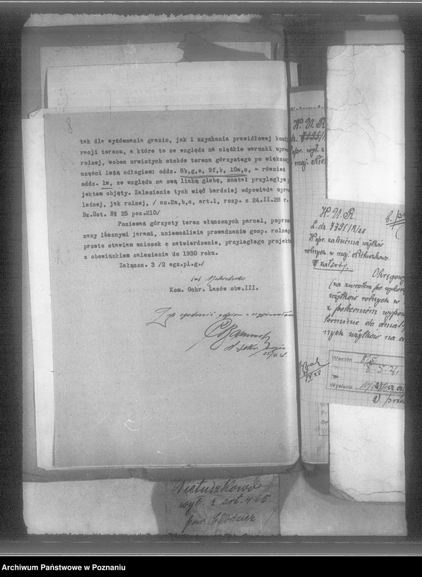 Obraz 11 z jednostki "/Majętność Nietuszkowo powiat chodzieski wyłączenie z art.. 4 i 5/ ustawy o wykonaniu reformy rolnej"