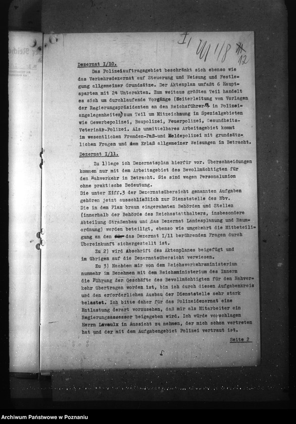 Obraz 16 z jednostki "Plany pracy komórek organizacyjnych urzędu namiestnika zebrane dla ustalenia podziału czynności"