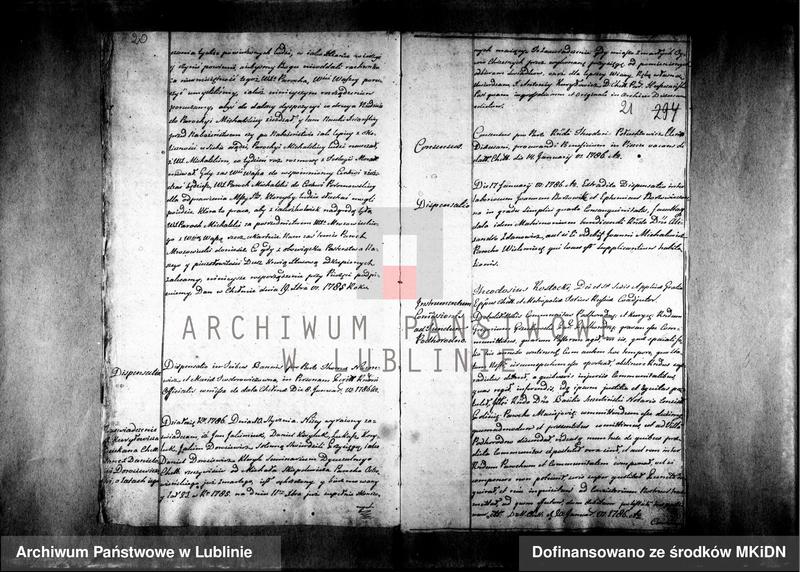 image.from.unit.number "[Księga wpisów biskupa chełmskiego Teodozjusza Rostockiego] 1784 - 1787 Akta za szczęśliwych rządów - - Porfiriusza Skarbka Ważyńskiego nominata biskupa chełmskiego i bełskiego oraz z całą jurysdykcją administratora zaczęte [s.152] 1787-1791"