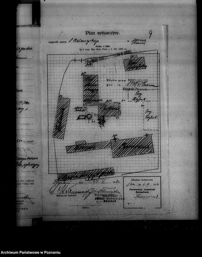 Obraz 13 z jednostki "Zatwierdzenie projektu zakładu przemysłowego nr 406 /urządzenia kotłowni i komina/ Farbiarni, Pralni Chemicznej w Mosinie powiat poznański"