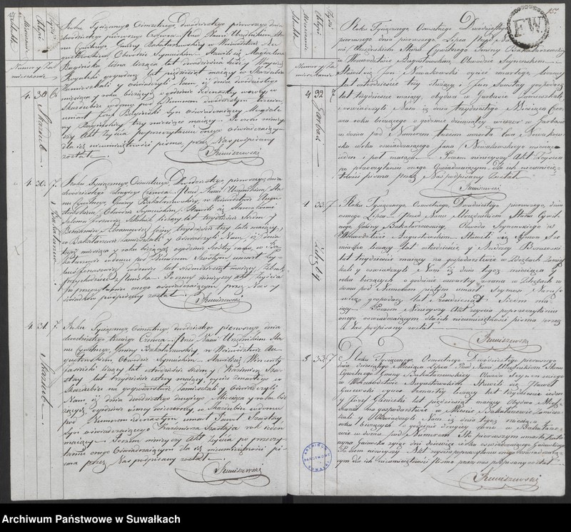 Obraz 11 z jednostki "Akta Zeszłych Gminy Bakałarzewskiey Na rok 1821-wszy"