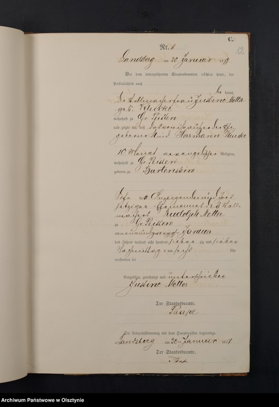 image.from.unit.number "Sterbe-Neben-Register Nr 1 - 101"