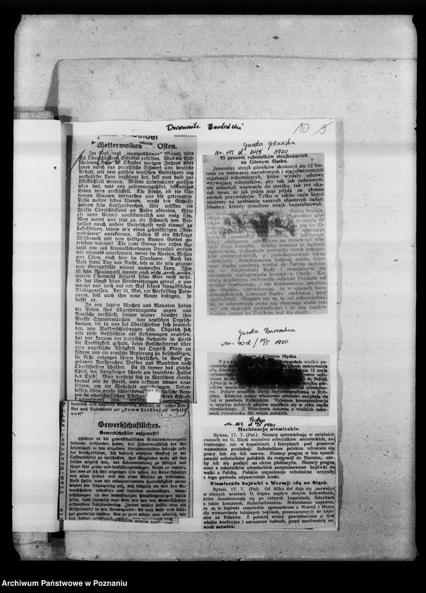image.from.unit.number "Wycinki prasowe w sprawach polskich o różnej treści."