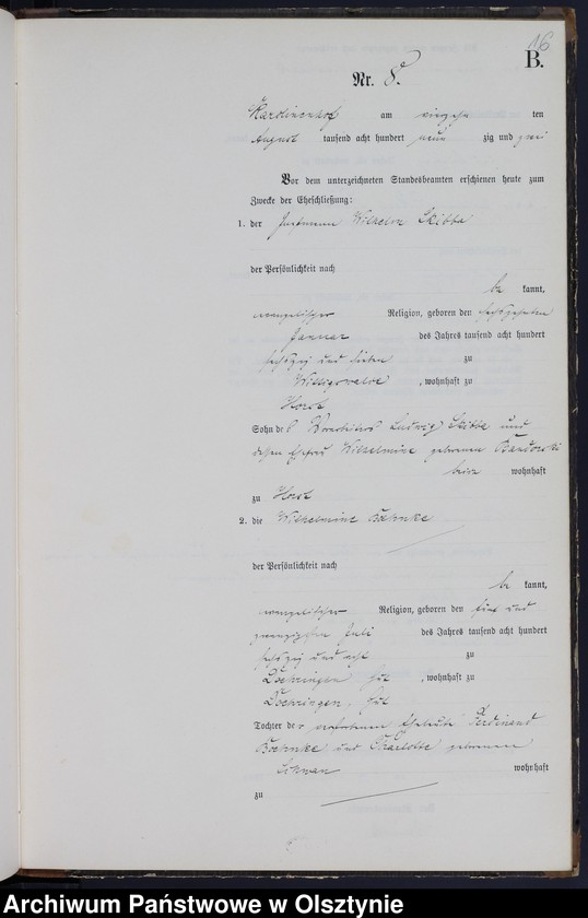 image.from.unit.number "Heiraths-Neben-Register Nr 1 - 16"