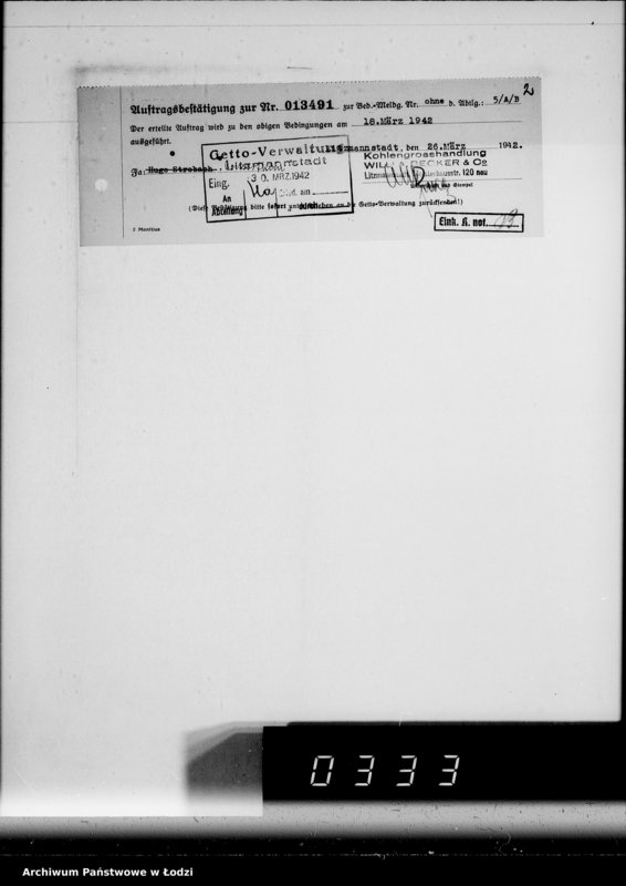 Obraz 6 z jednostki "Aufträge, [Lieferscheinen und Rechnungen] 13491-13540"