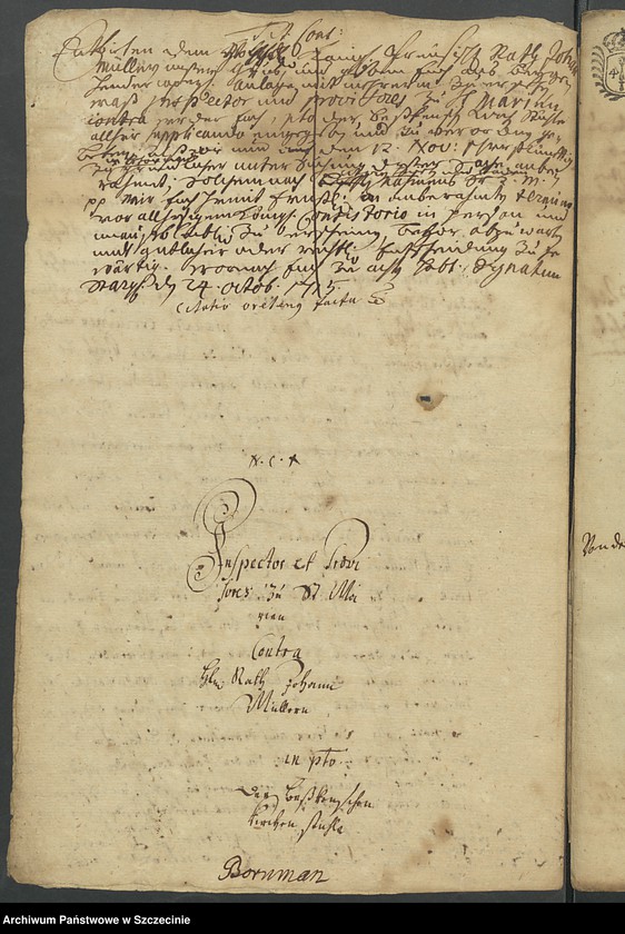 image.from.unit.number "Regierungsrat Laurens und Rat Johann Müller gegen die Vorsteher der Marienkirche zu Stargard wegen der Kirchenstühle des Gregor Peßke"