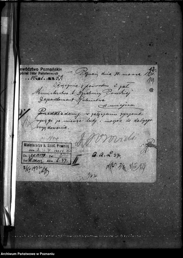 Obraz 18 z jednostki "Sprawy osobowe Poznański Urząd Wojewódzki [personalne - sprawozdania miesięczne]"