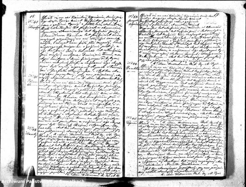 image.from.unit.number "Duplikat Aktów Urodzonych, Zaślubionych i Umarłych Parafii Kopciowskiey 1831 Roku"