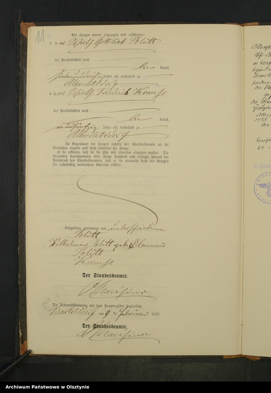 image.from.unit.number "Heiraths-Neben-Register Nr 1 - 19"