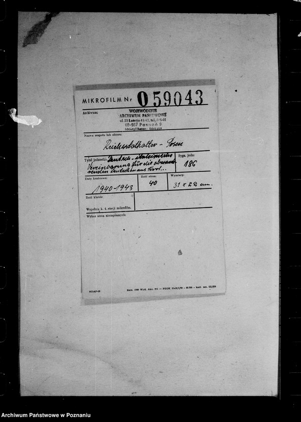 Obraz 2 z jednostki "Deutch- italeinische Vereinbarung für die abwandernden Deutschen aus Tirol. Verwendung von Haushaltsmitteln. Fürsorge für versetzte Angestellten. Reichsgrundbesitzvverzeichnis."