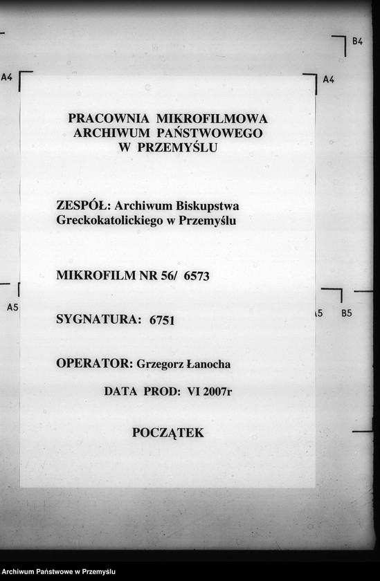 image.from.unit.number "[Kopie ksiąg metrykalnych parafii Podemszczyzna z filiami Chotylub, Krzywa (dekanat Cieszanów)]"