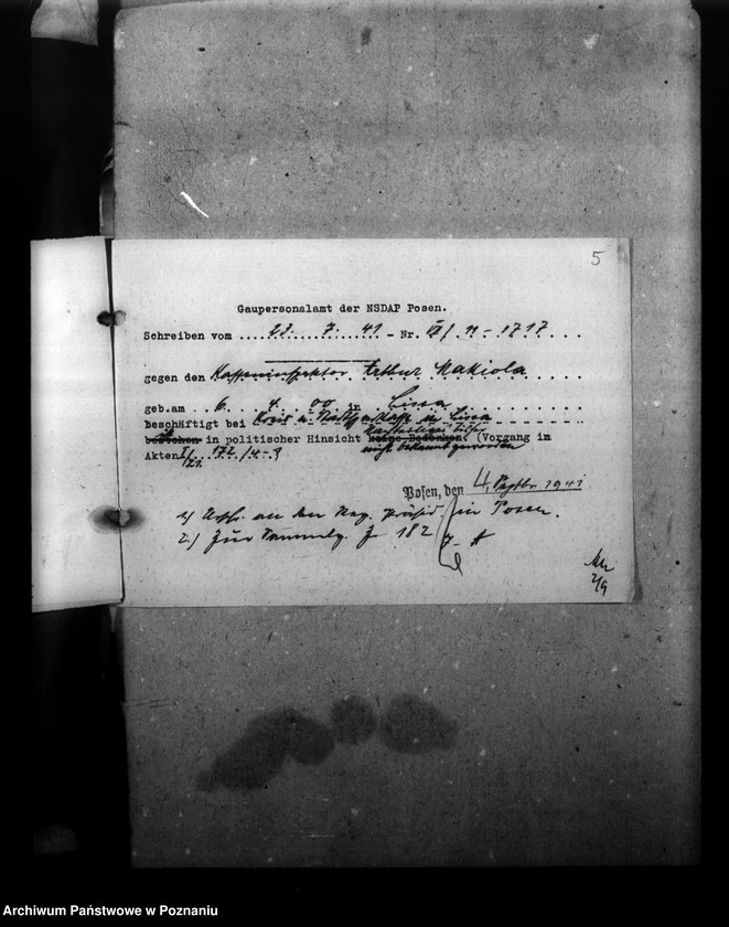 Obraz 9 z jednostki "Politische Beurteilungen der Angestellten"