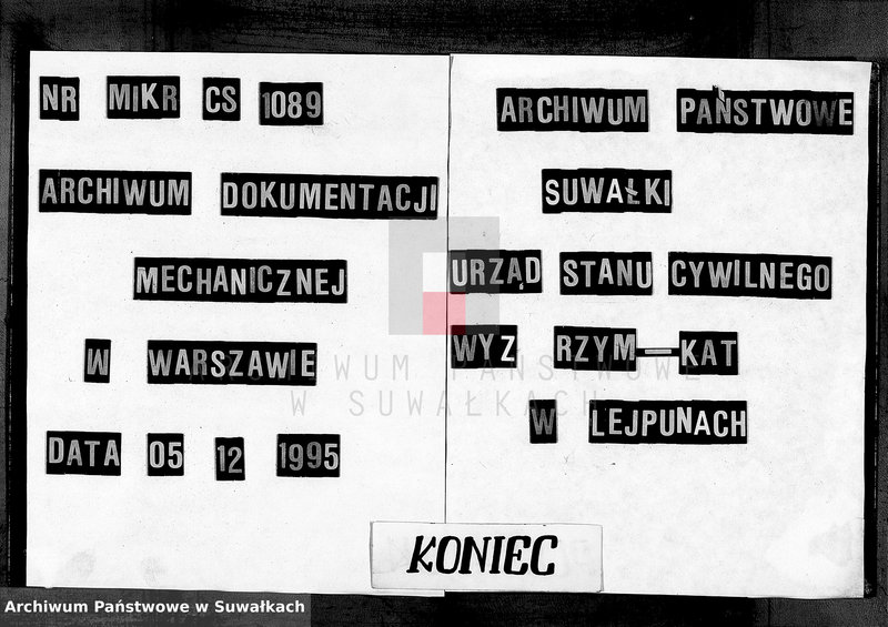 image.from.unit.number "Dowody do Aktów Małżeństw Parafii Lejpuńskiej z roku 1858 tom II"