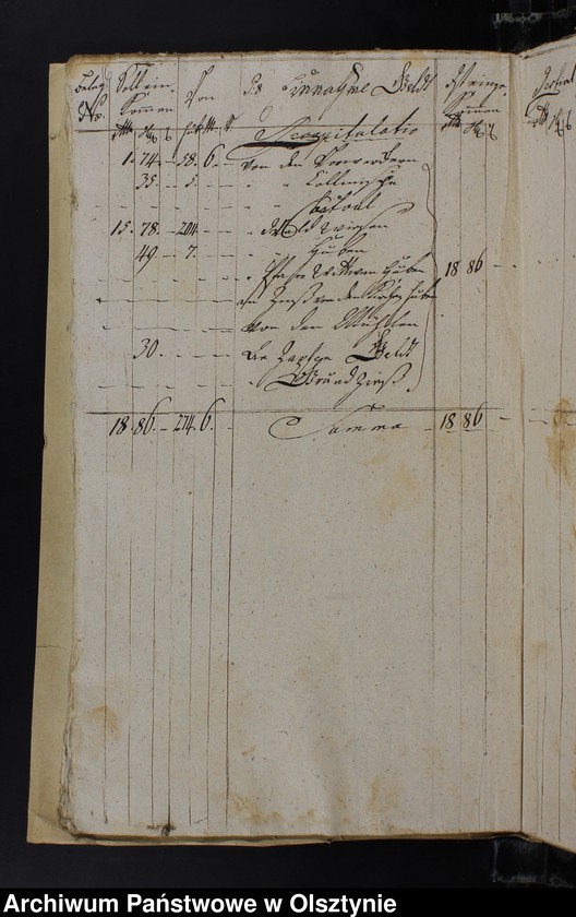 image.from.unit.number "Jahr Kirchen Rechnung der Silberbachschen Kirchen aller Einnahme und Ausgabe wie auch Bau-Rechnung"