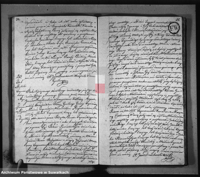 image.from.unit.number "Akta zaślubionych gminy seyneńskiey w roku 1825."